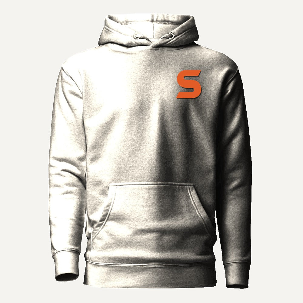 Sunline Sun-Faded Waves Hoodie in Bone, front view, Sunline Central Florida streetwear hoodie